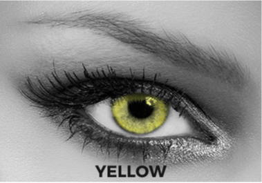 Soleko Queen's Solitaire Yellow Contact Lenses