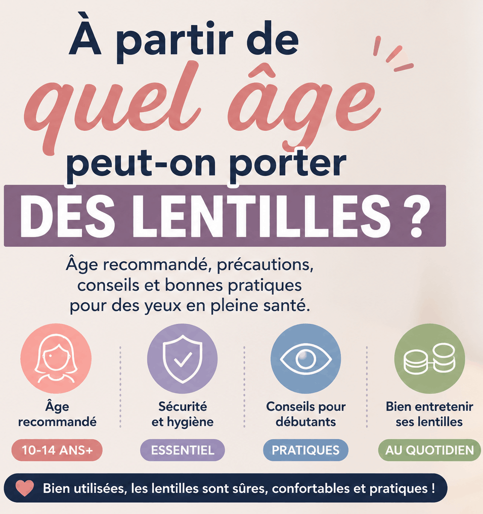 À partir de quel âge peut-on porter des Lentilles de Contact ?