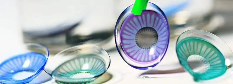 lentilles de couleur