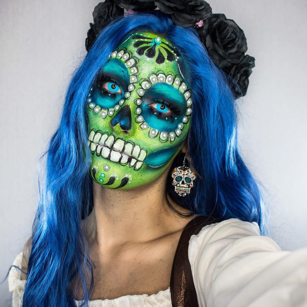 makeup dia de los muertos