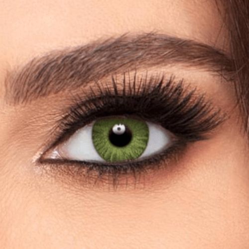 lentilles de couleur verte