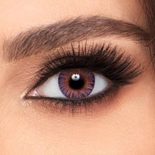 lentilles de couleur violette