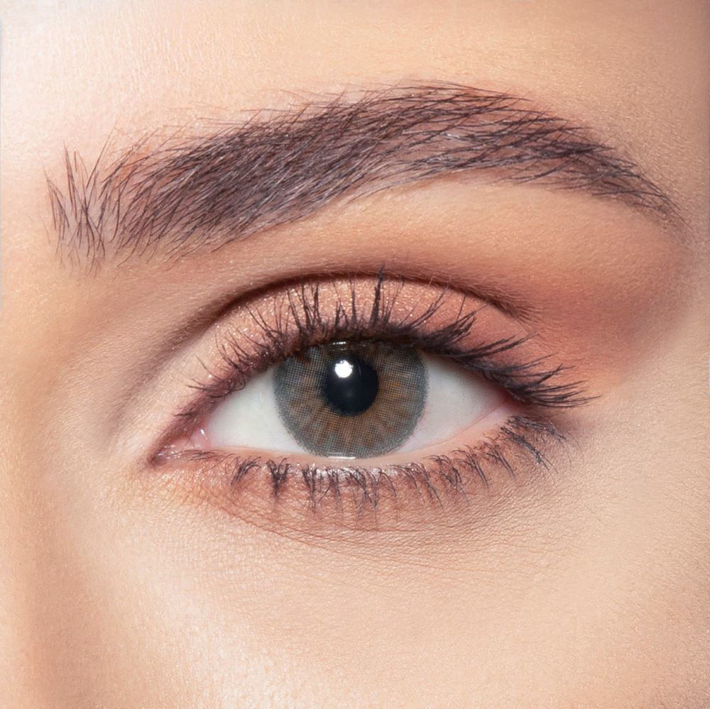lentilles de couleur gris bleu