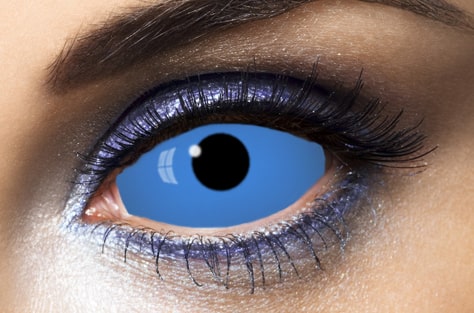 lentilles halloween bleue