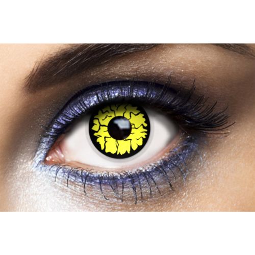 lentilles halloween jaune