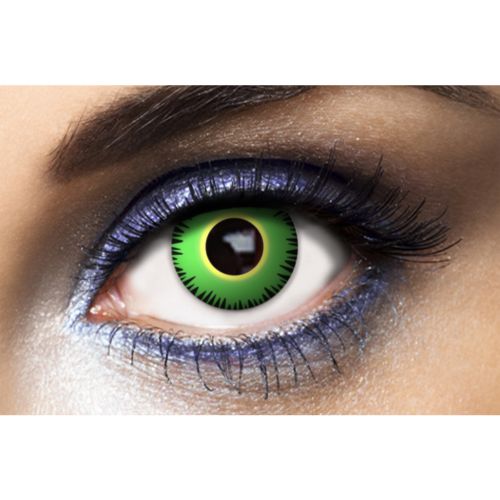 lentilles halloween verte