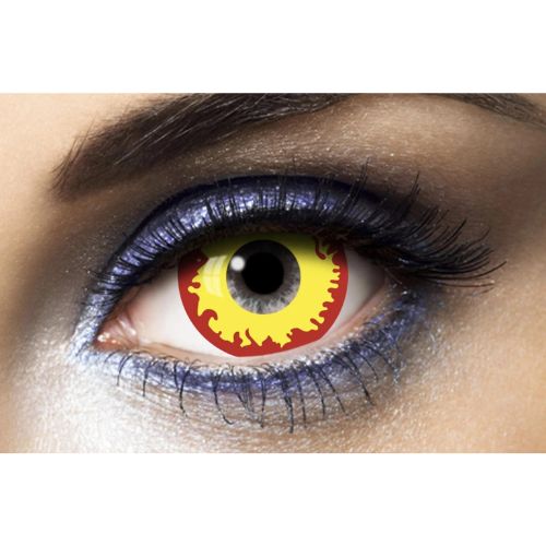 lentilles de couleur mini sclera jaune