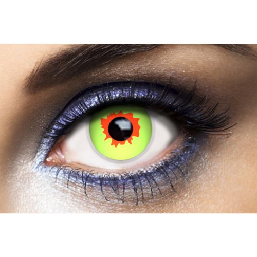 lentilles halloween verte