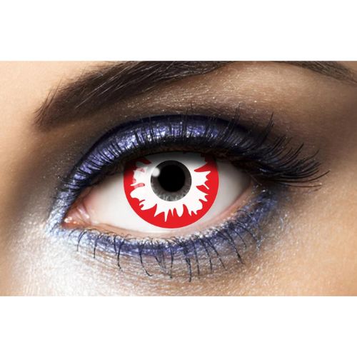 lentilles halloween rouge