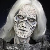 makeup with white lenses