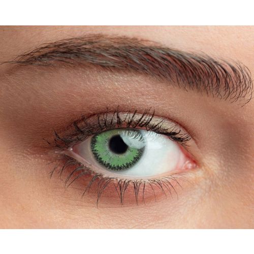 lentilles de couleur verte