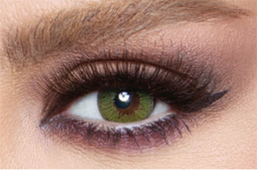 Bella Glow Lime Green Lentilles de contact 