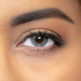 lentilles de couleur bleues