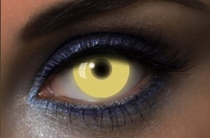 lentilles uv jaune