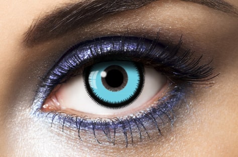 lentilles fantaisie bleue