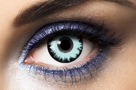 lentilles halloween bleue fashion lentilles