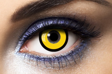 lentilles halloween jaune