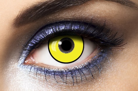 lentilles halloween jaunes