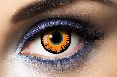 lentilles halloween orange werewolf fashion lentilles