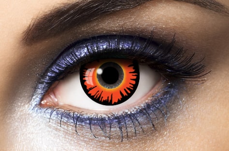 lentilles halloween orange fashion lentilles