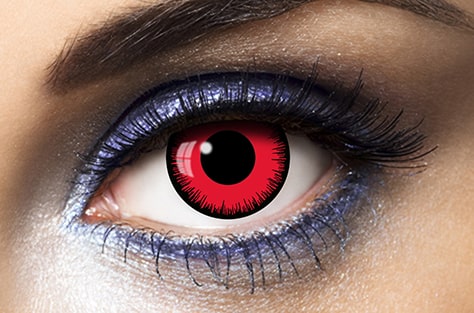 lentilles fantaisie rouge