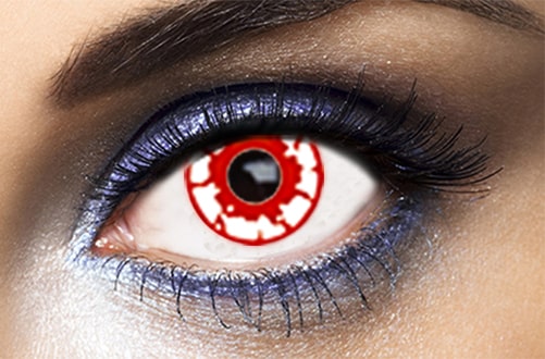 red zombie lenses fashion lenses