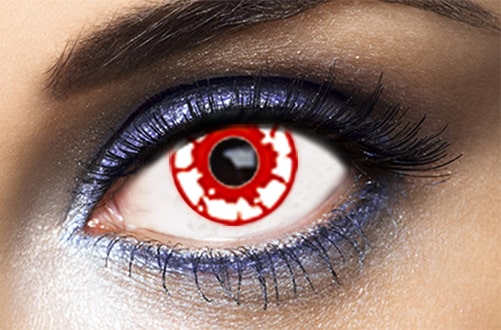 lentilles zombie rouge fashion lentilles