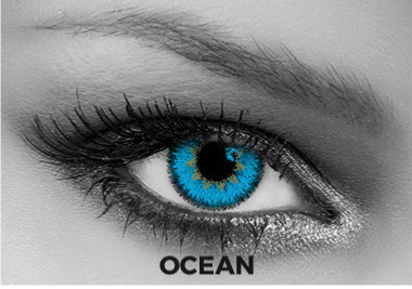 Lentilles de contact Soleko Queen's Trilogy Ocean - 1 mois