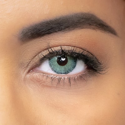 lentilles de couleur verte